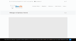 Desktop Screenshot of devclic.fr
